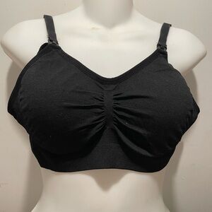 Motherhood Brand Maternity Nursing Black Bra Size Small Seamless Wireless